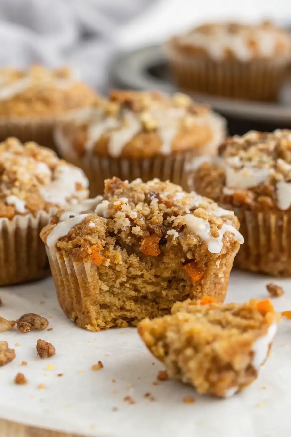 Cottage Cheese Carrot Cake Muffins
