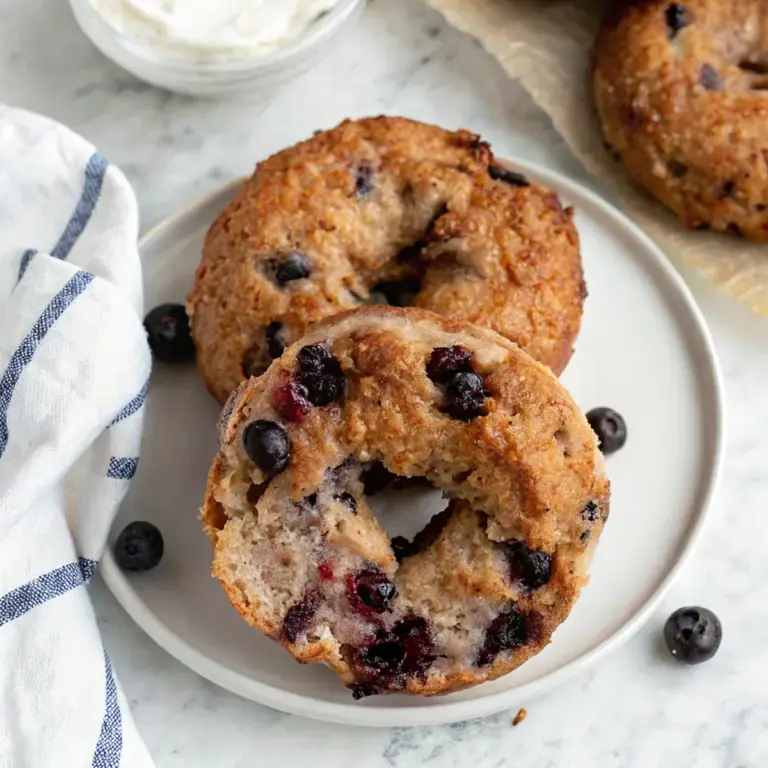 Delish Blueberry Protein Bagels image1