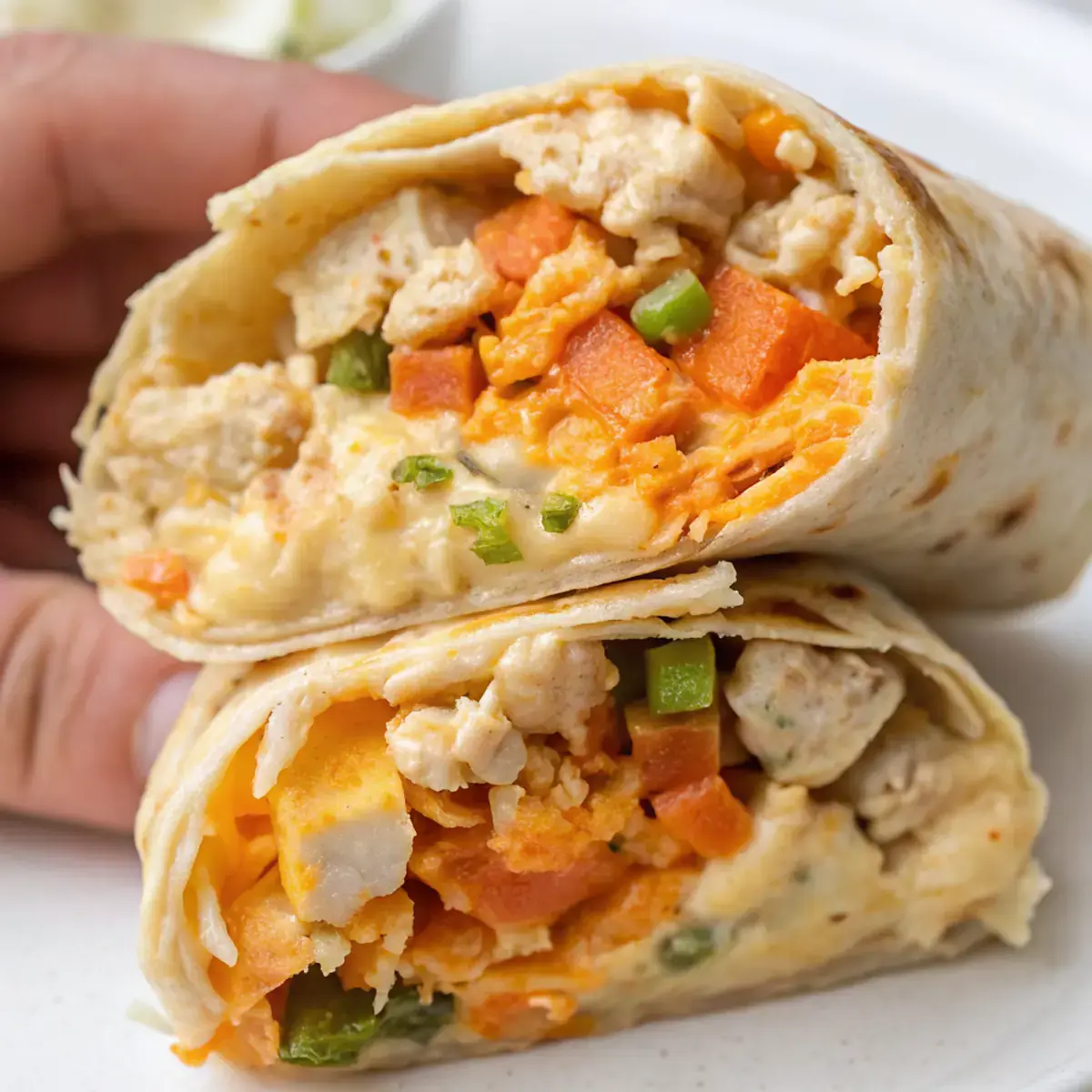 Delish Buffalo Chicken Burrito Recipe