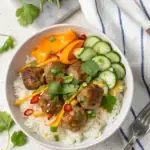 Easy Banh Mi Meatball Bowls image1