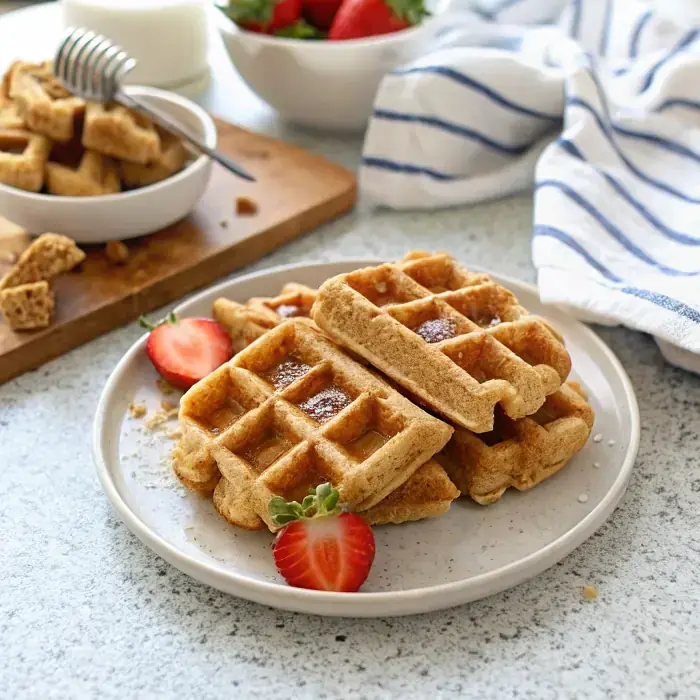 Fluffy Protein Waffles Recipe image1