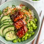 Gochujang Glazed Air Fryer Salmon Bowls image1