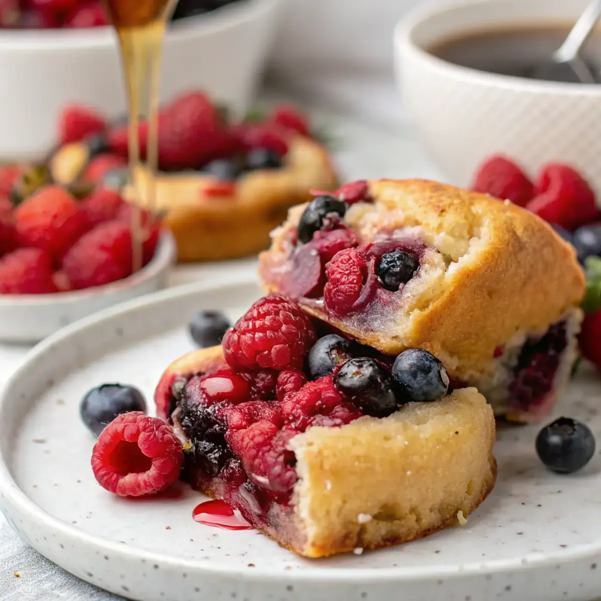 High Protein Triple Berry Buns