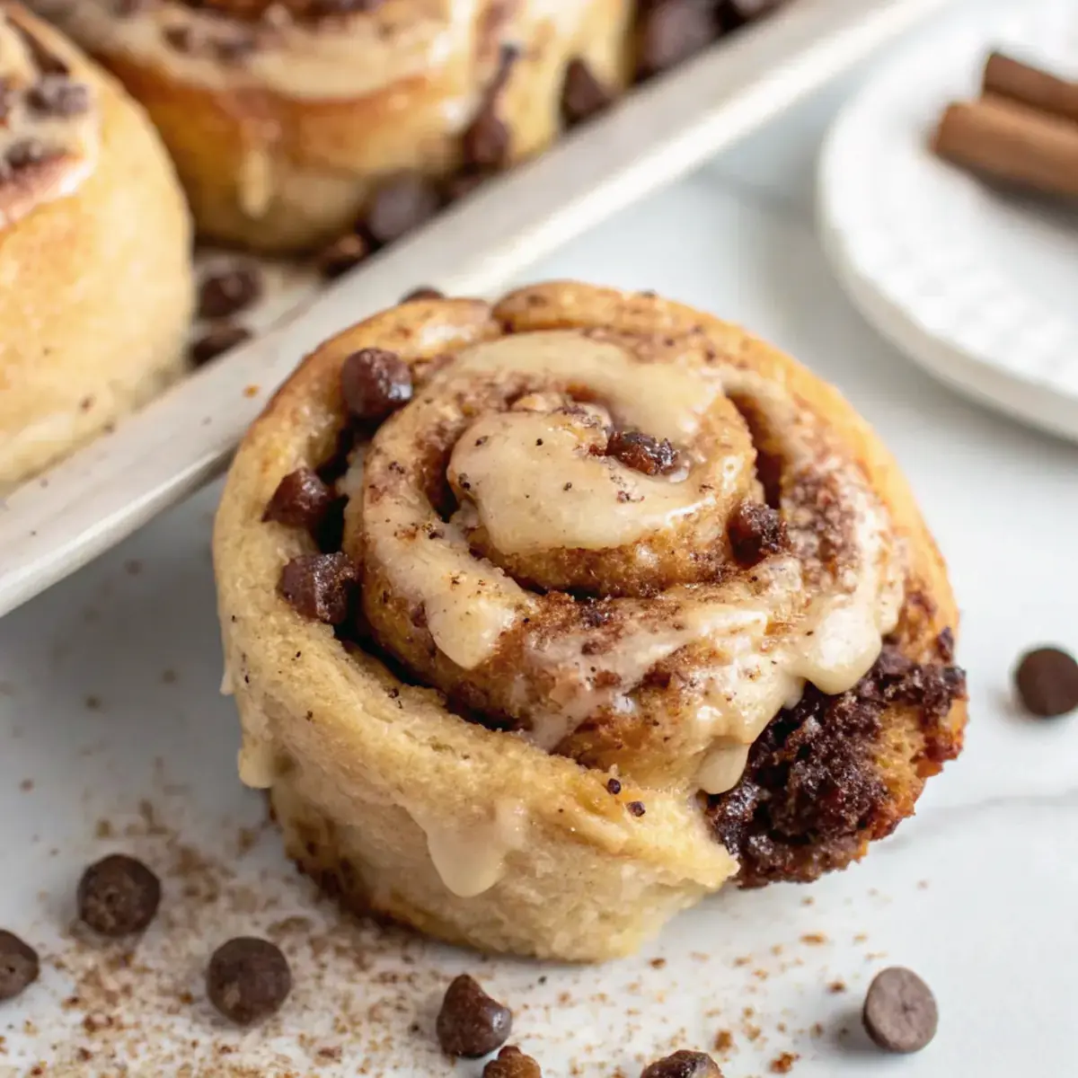 Peanut Butter Chocolate Cinnamon Rolls