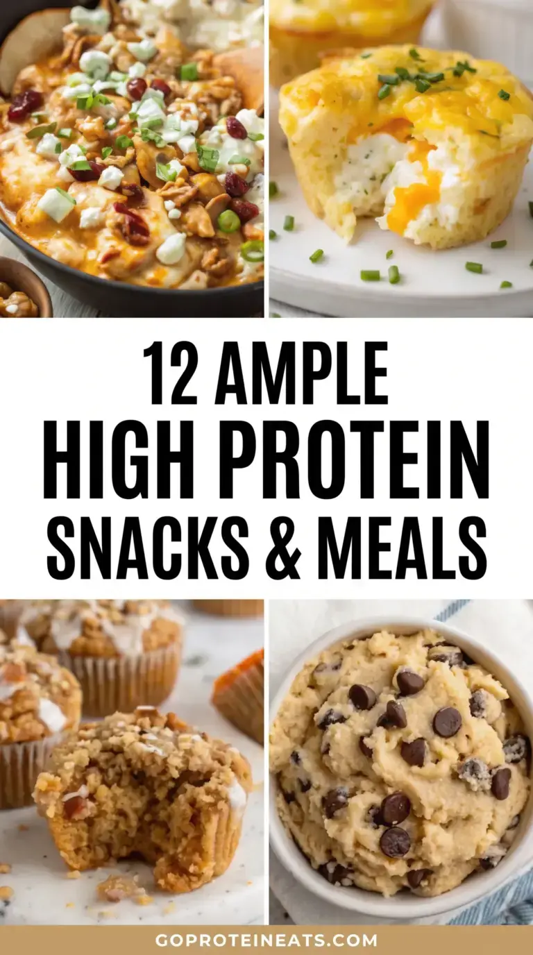 12 High Protein Snacks & Meals