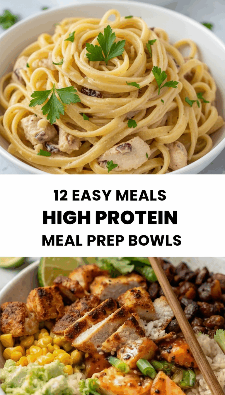 12 High Protein Meal Prep Bowls
