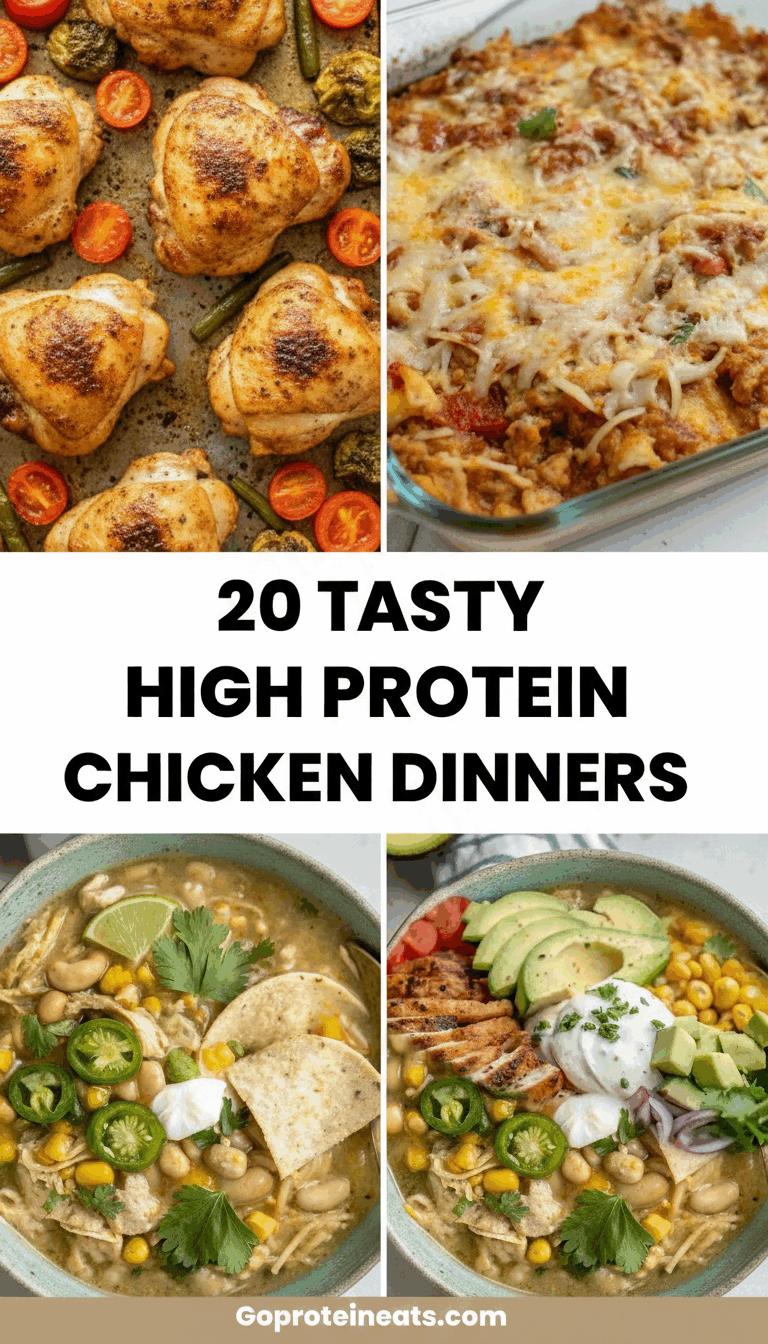 20 High Protein Chicken Dinner Recipes