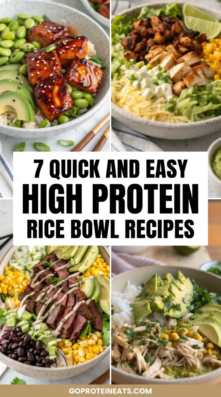 7 High Protein Rice Bowl Recipes