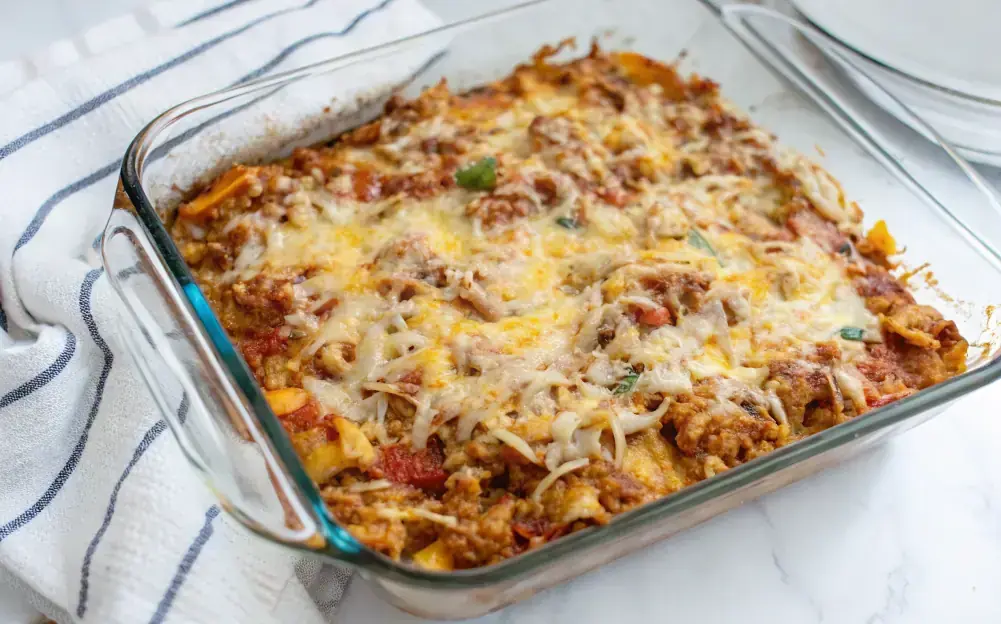 Cheesy Chicken Enchilada Casserole image1