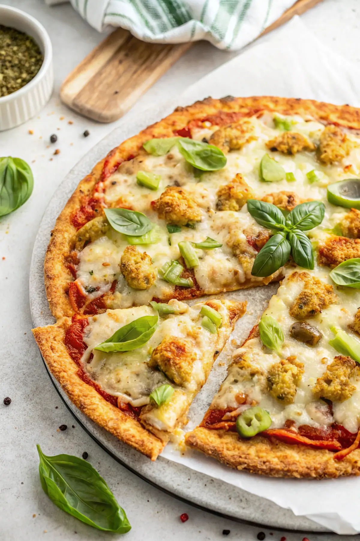 Cheesy Chicken Pizza Crust Delight image1