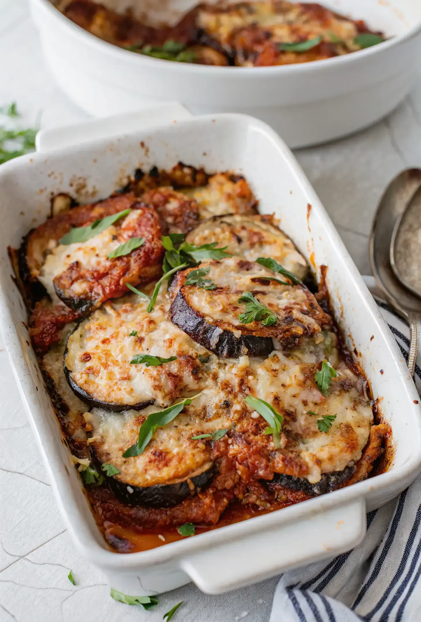 Cheesy Eggplant Casserole Bake