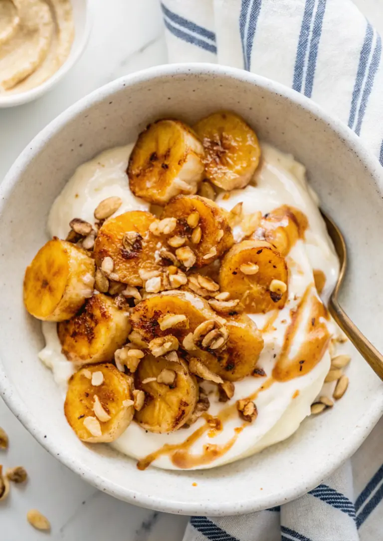 Creamy Caramelized Banana Yogurt Bowl image1