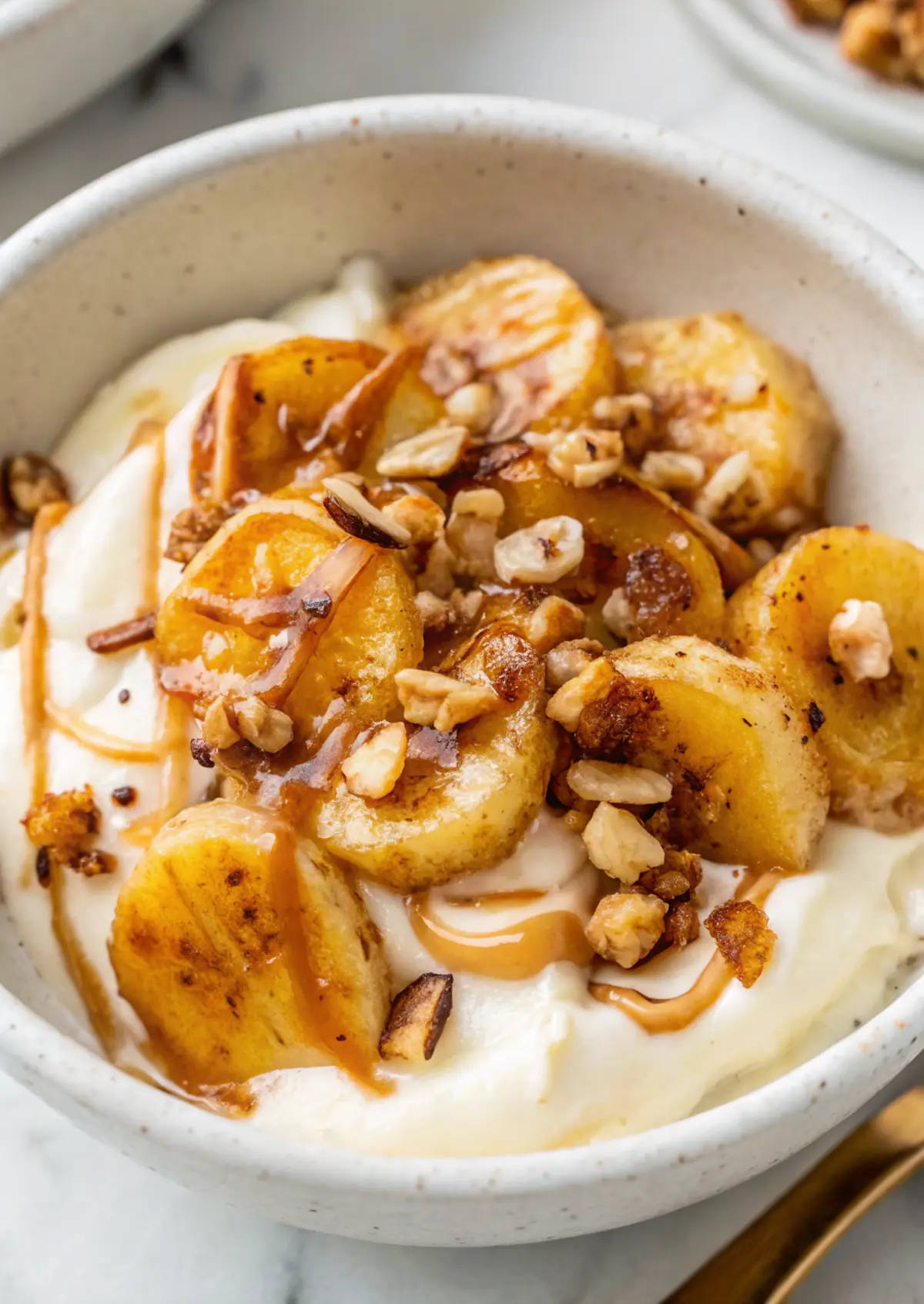 Creamy Caramelized Banana Yogurt Bowl