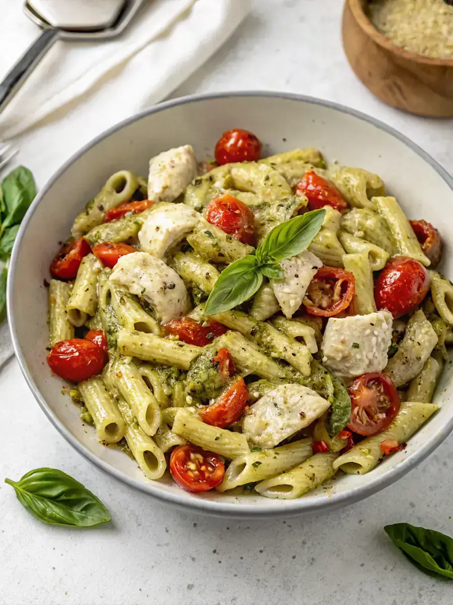 Creamy Chicken Pesto Pasta Delight image1
