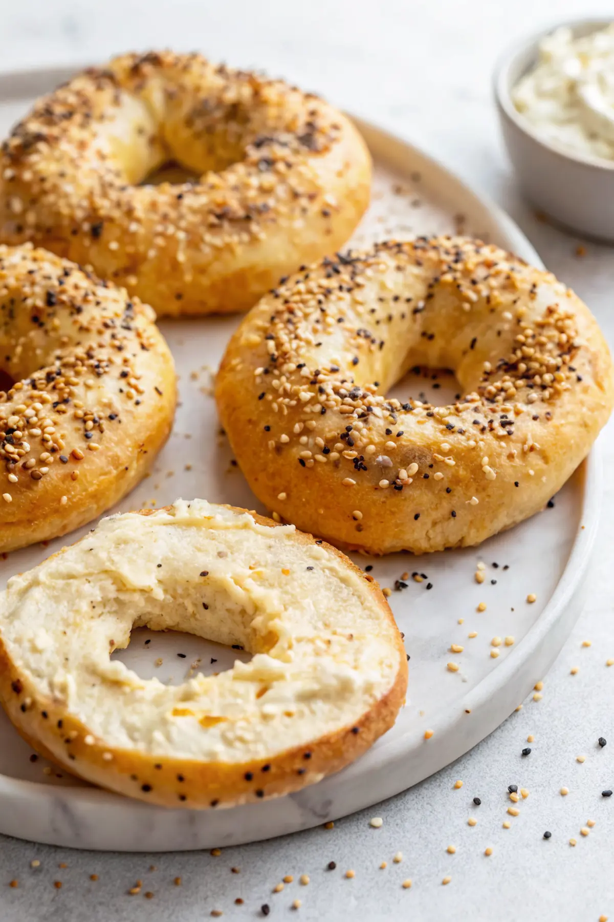 Creamy Cottage Cheese Bagels Recipe