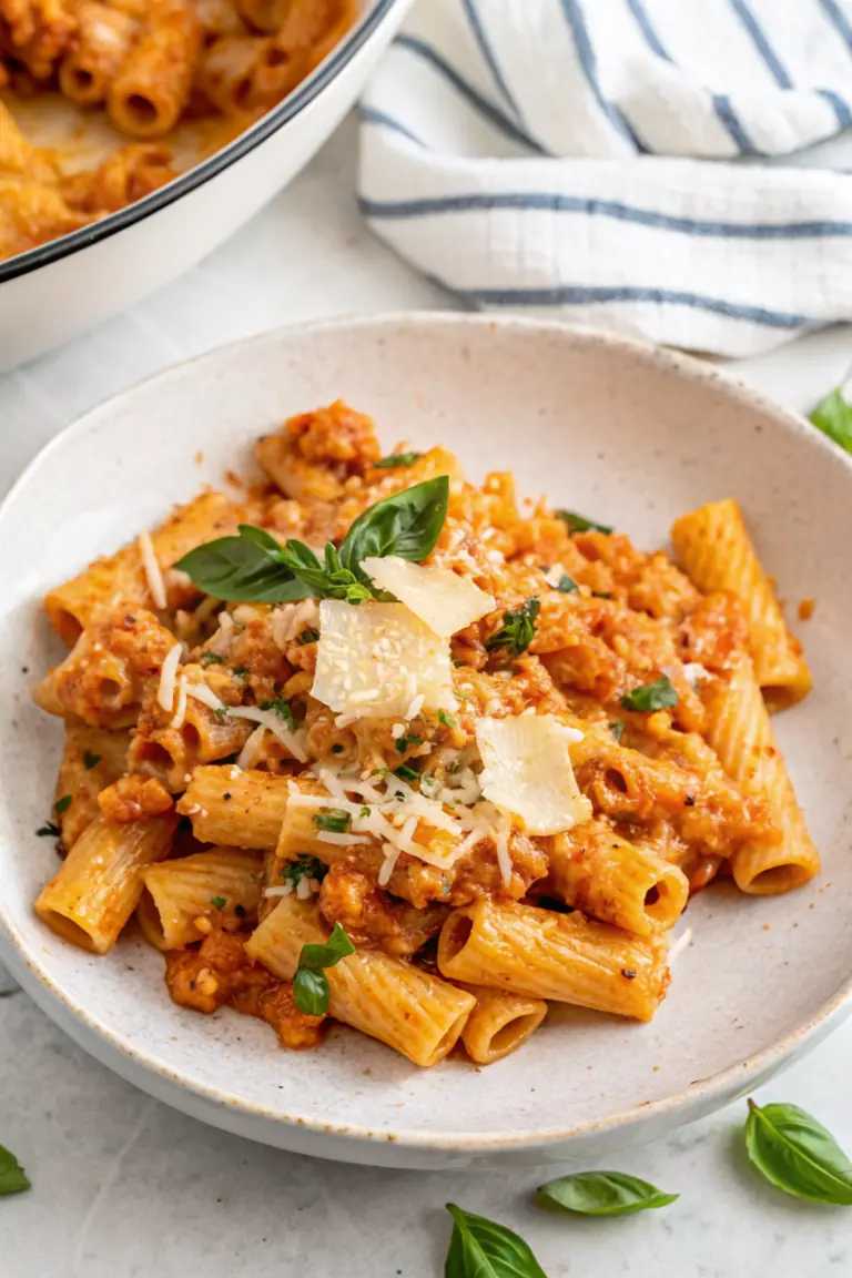 Creamy Cottage Cheese Pasta Delight image1