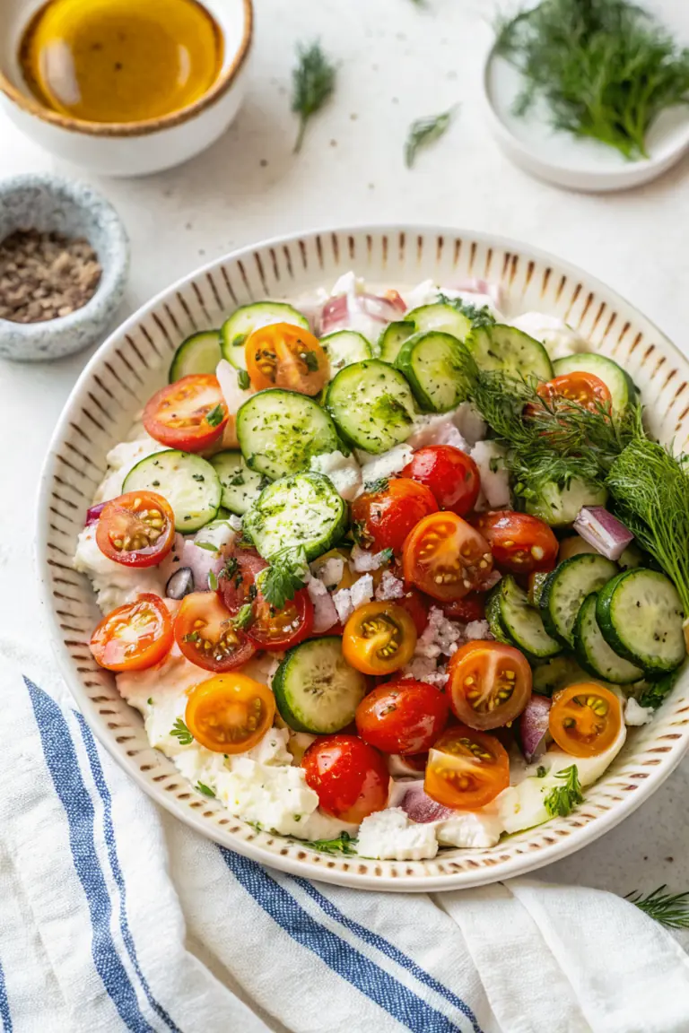 Creamy Cottage Cheese Salad Bowl image1