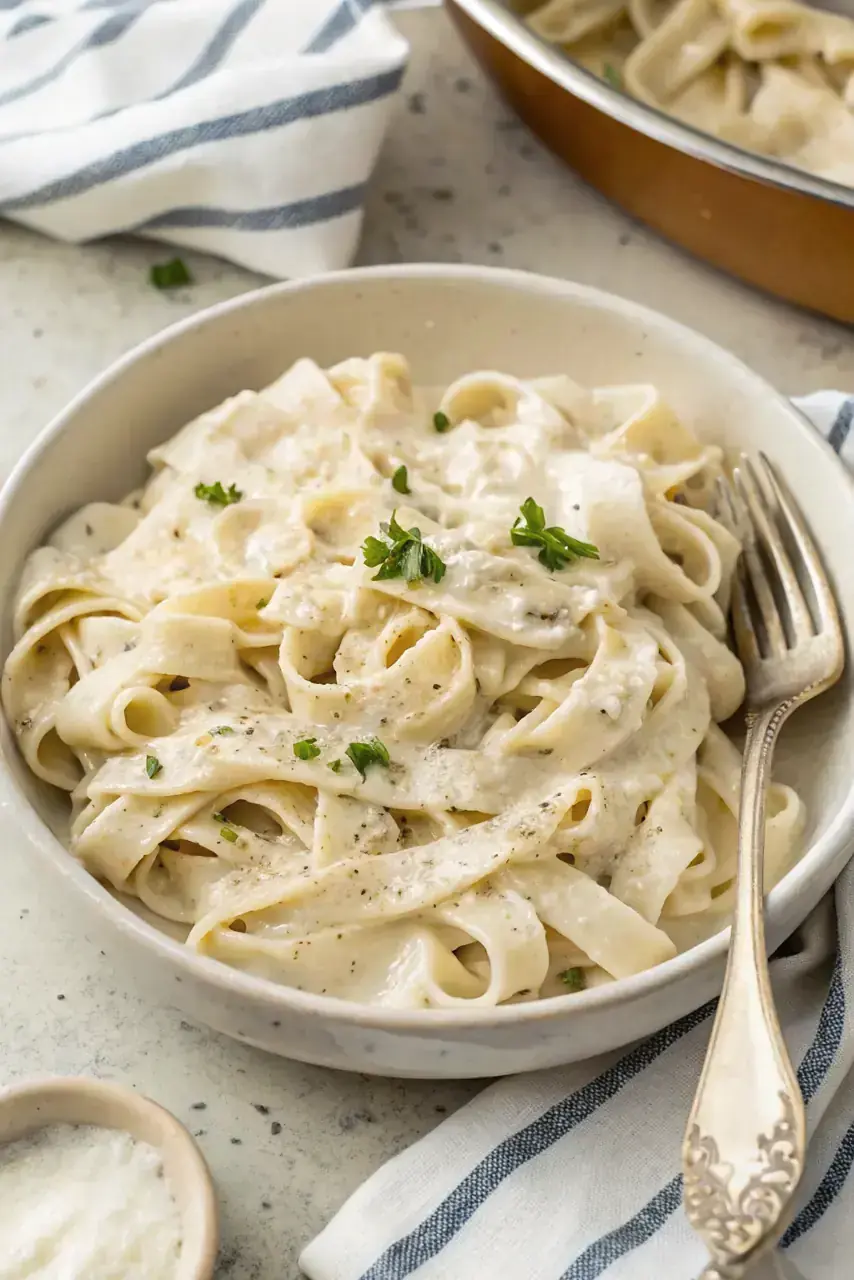 Creamy High Protein Cottage Cheese Alfredo image1