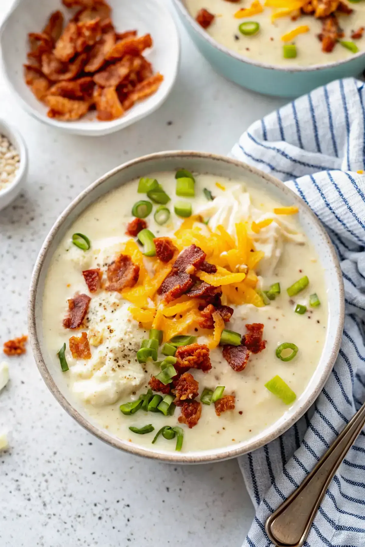 Creamy Loaded Cauliflower Soup image1
