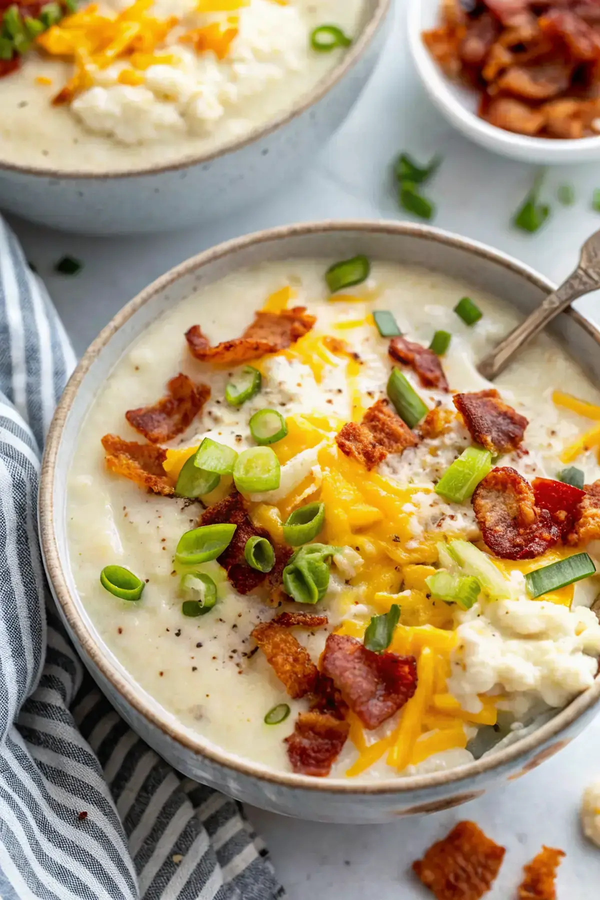 Creamy Loaded Cauliflower Soup