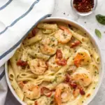 Creamy Mozzarella Shrimp Pasta image1