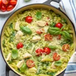 Creamy Pesto Chicken and Orzo Skillet image1
