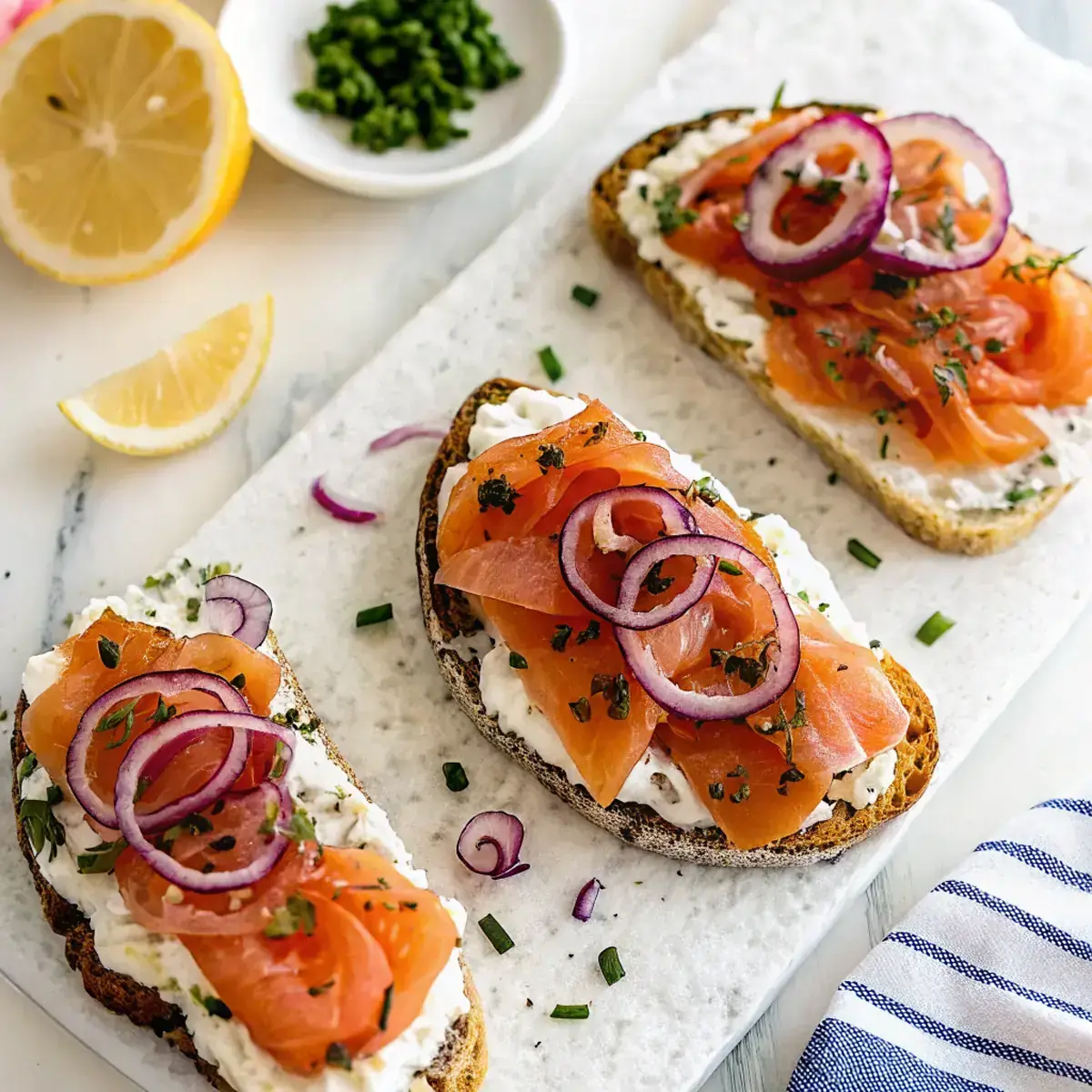 Creamy Smoked Salmon Toasts image1