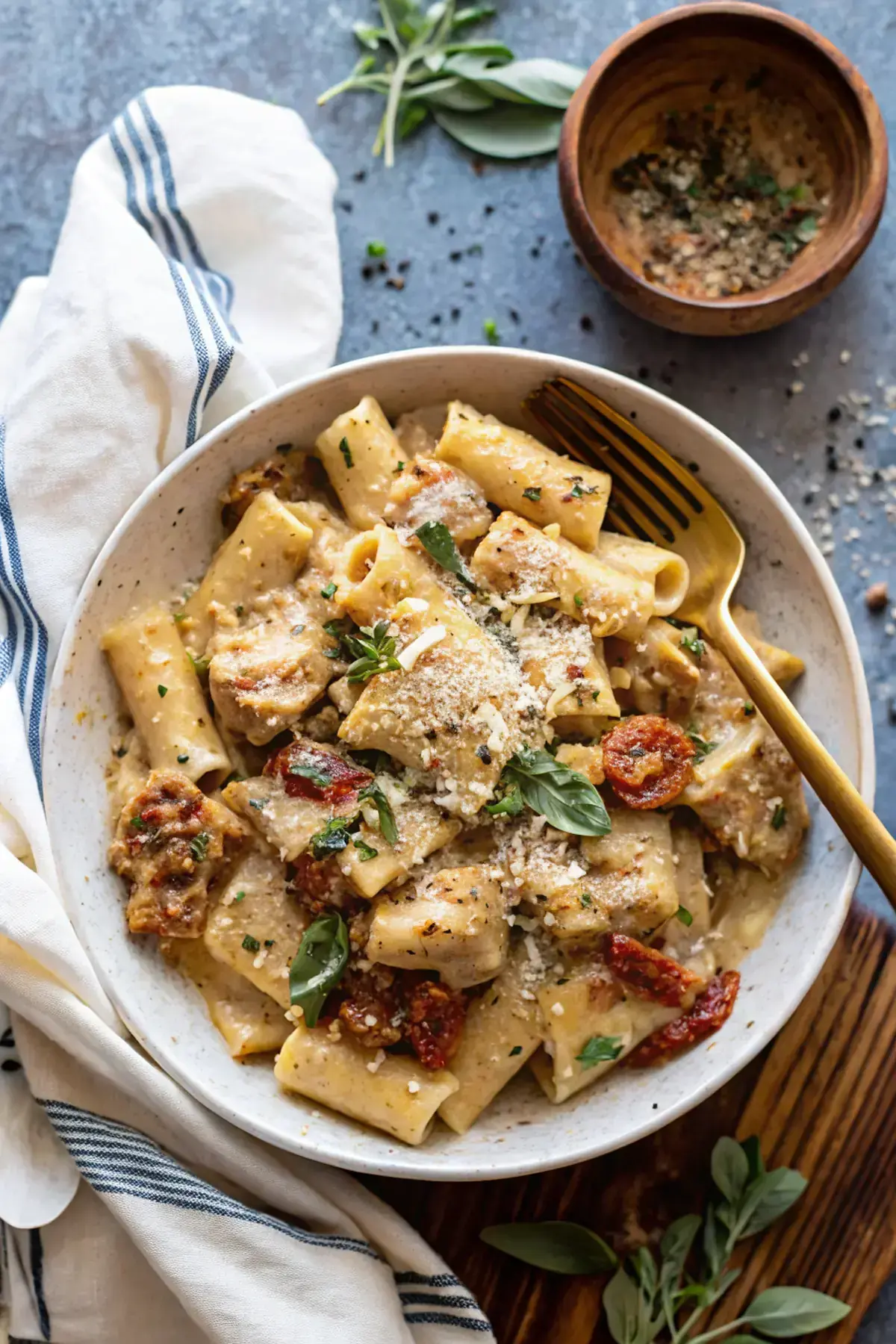 Creamy Sun Dried Tomato Chicken Pasta image1
