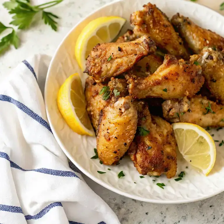 Crispy Air Fryer Lemon Pepper Wings image1