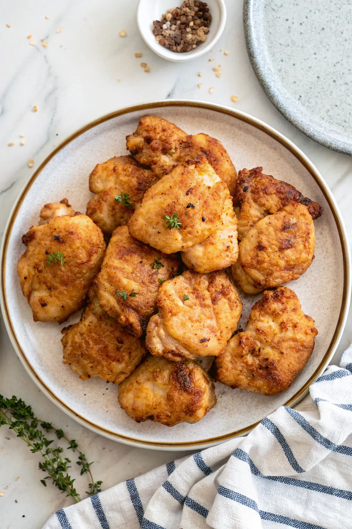 Crispy Baked Boneless Chicken Thighs image1