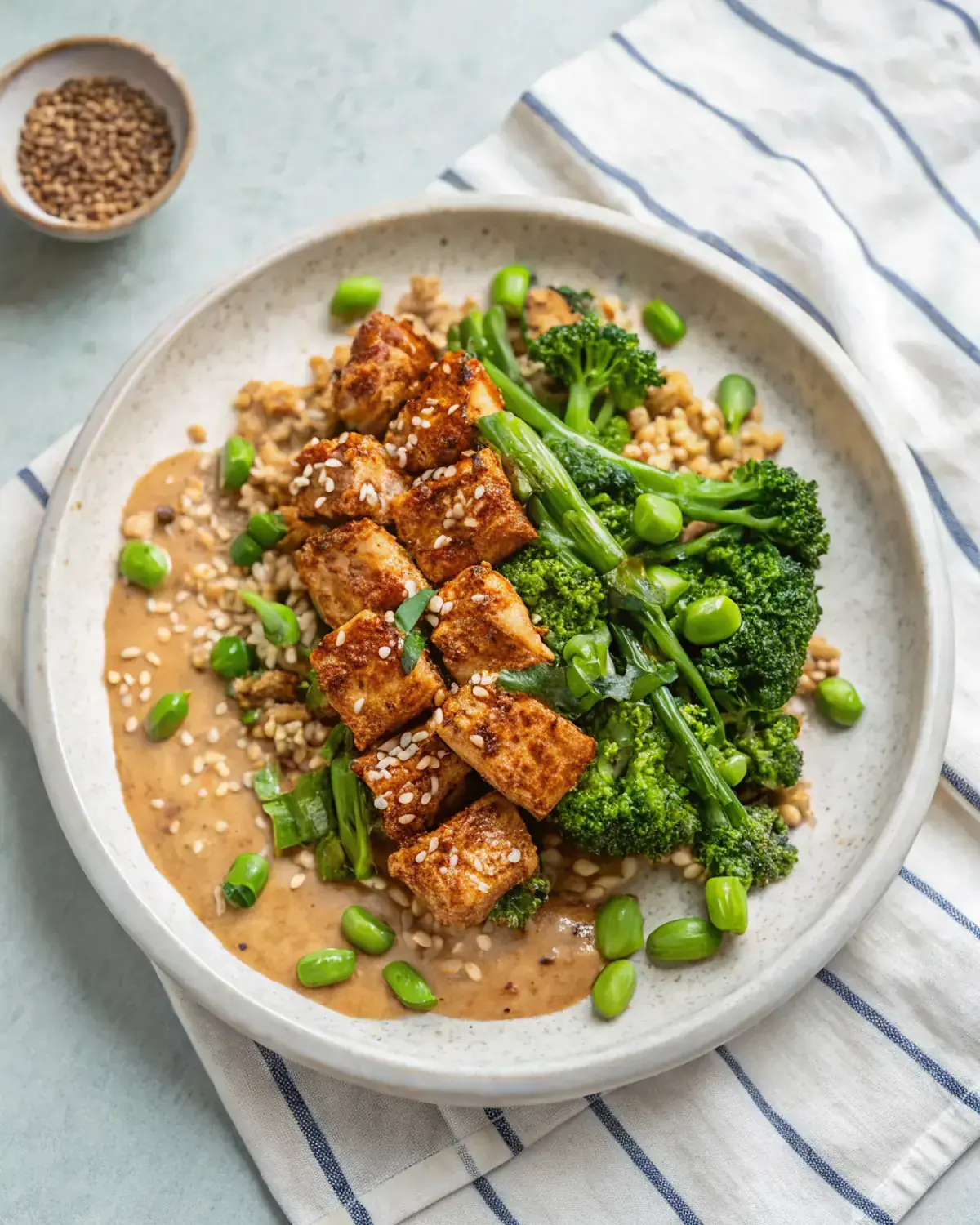 Crispy Baked Peanut Tofu image1