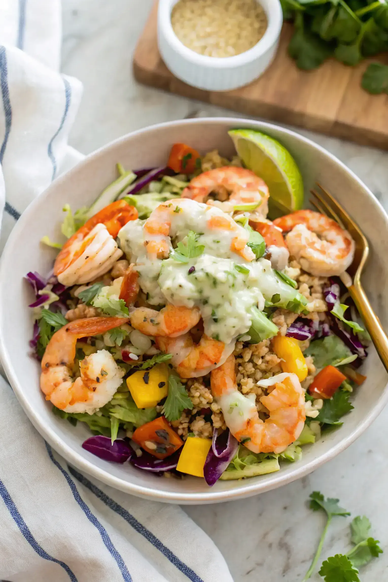 Crunchy Chili Lime Shrimp Salad image1