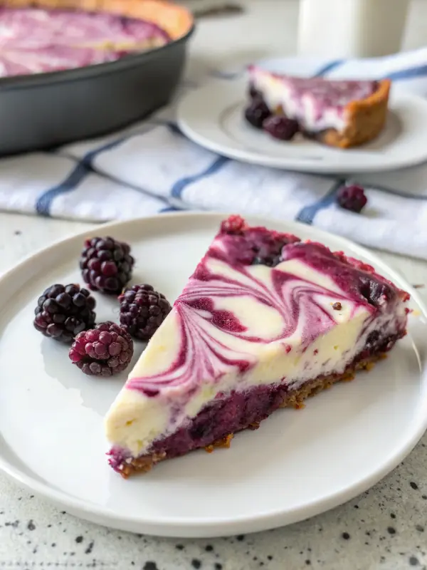 Delish Blackberry Protein Cheesecake image1