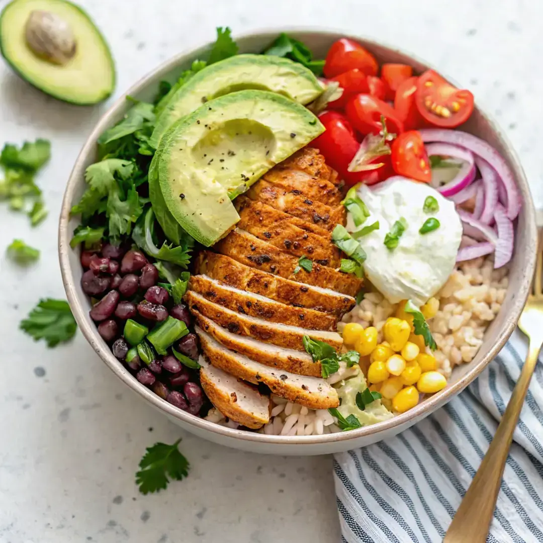 Easy Chicken Burrito Bowl Recipe image1