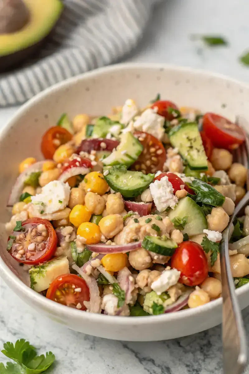 Easy Chickpea Tuna Salad Recipe