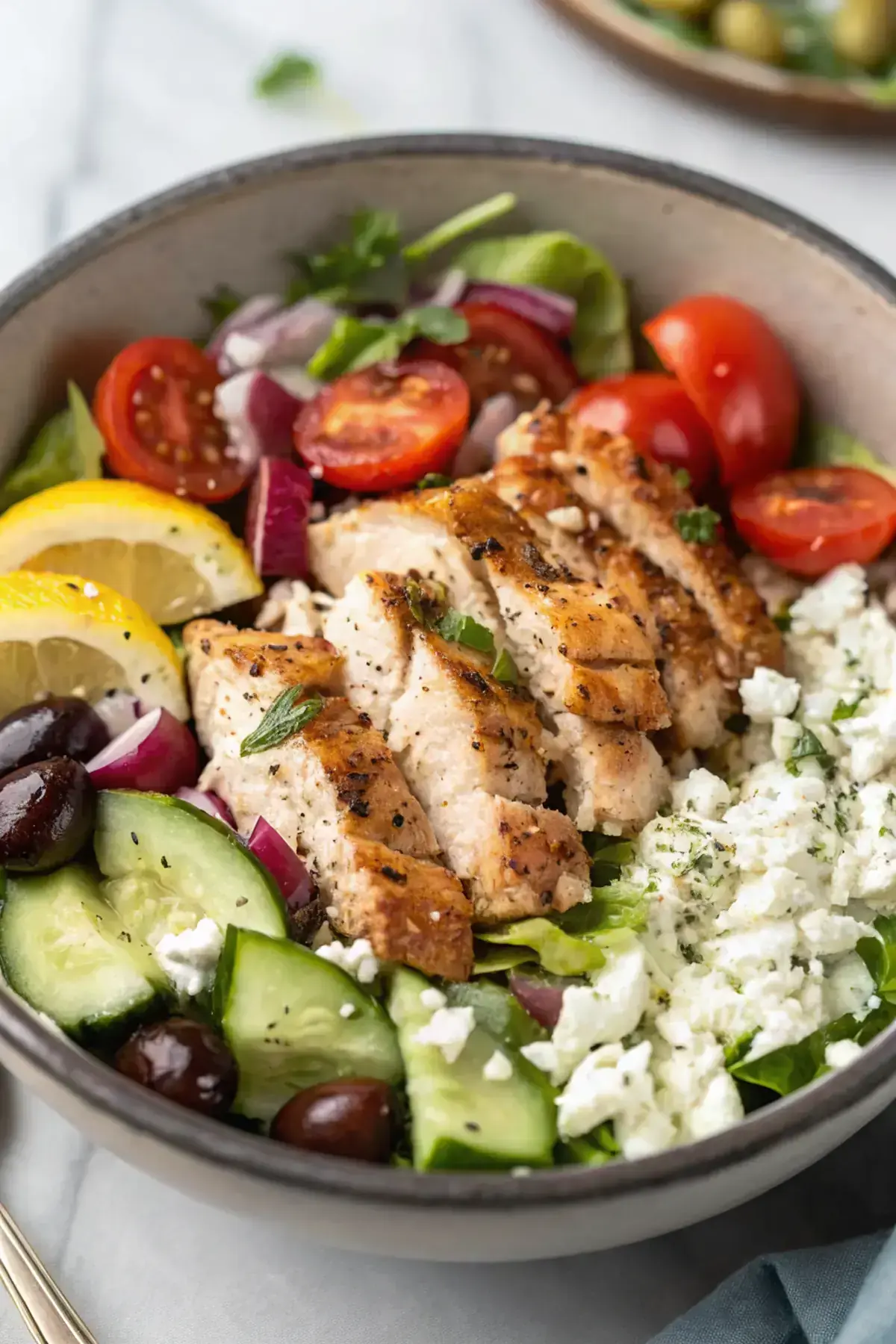 Easy Greek Chicken Bowls