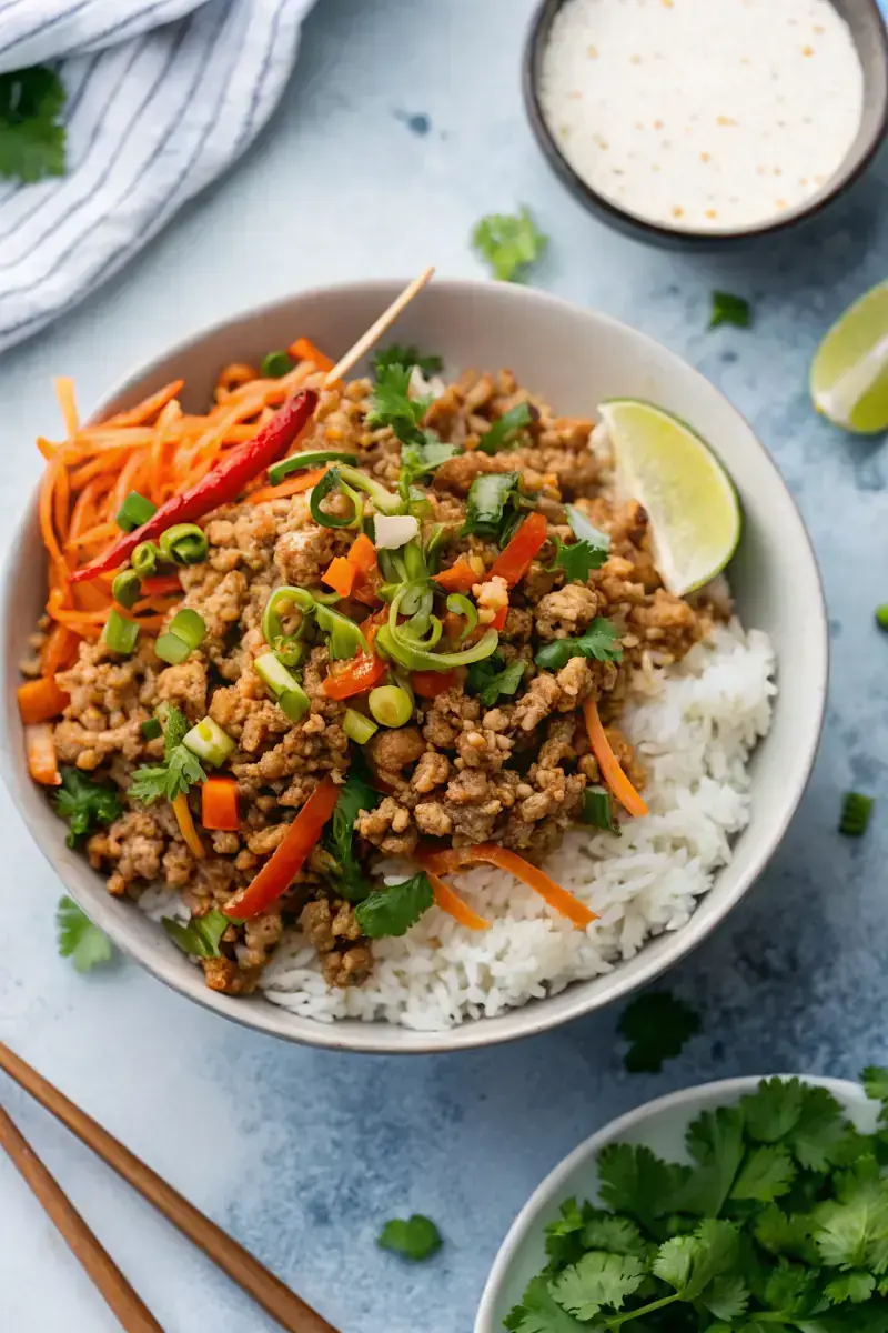 Easy Ground Turkey Rice Bowls