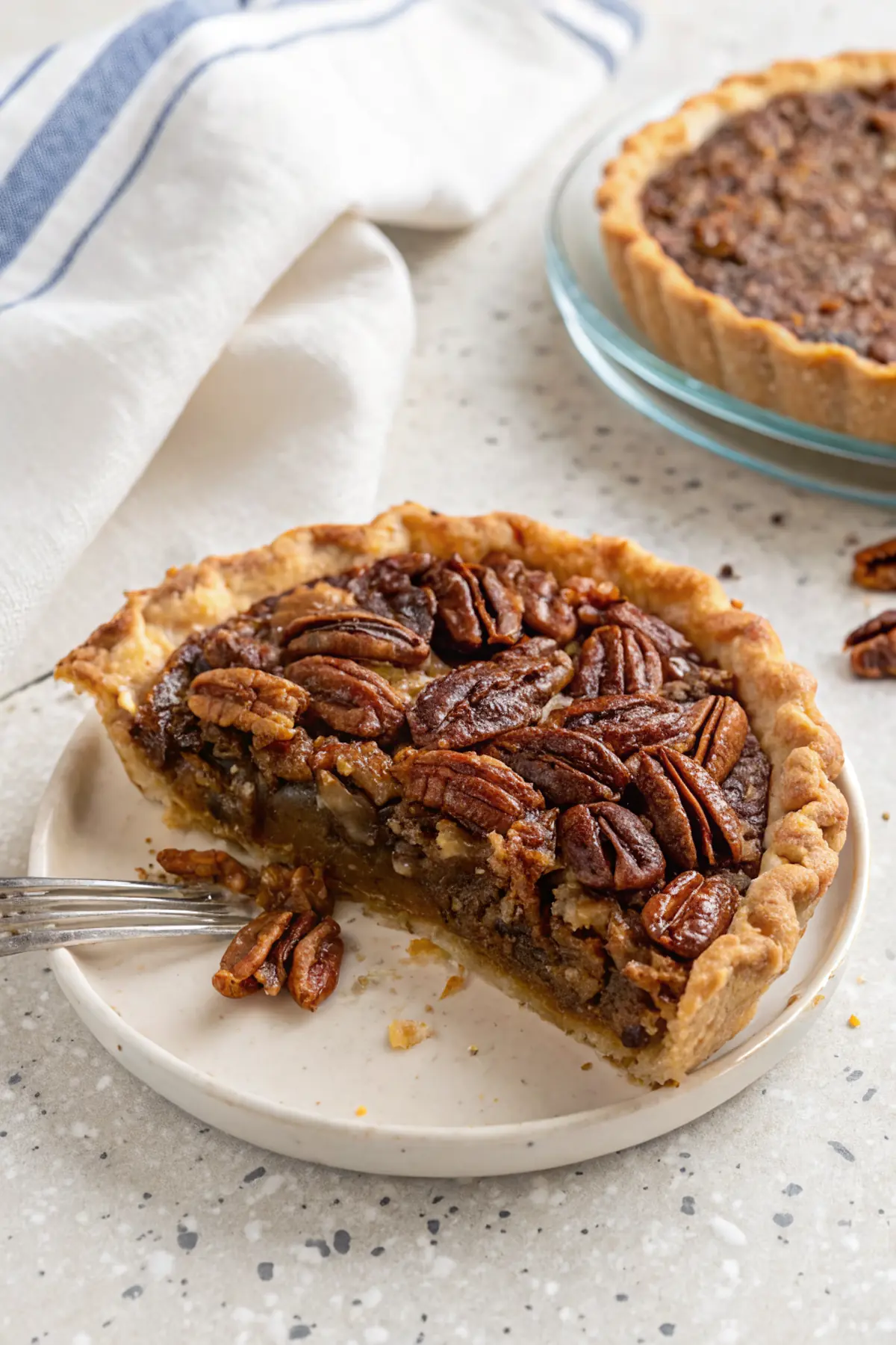 Easy No Corn Syrup Pecan Pie image1