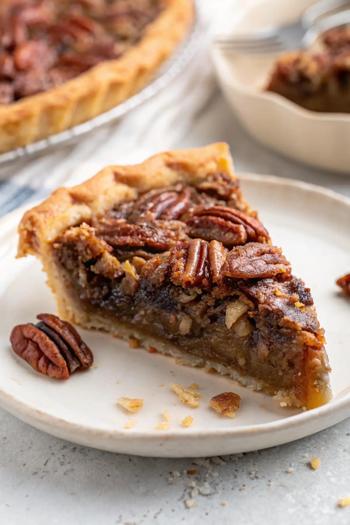 Easy No Corn Syrup Pecan Pie