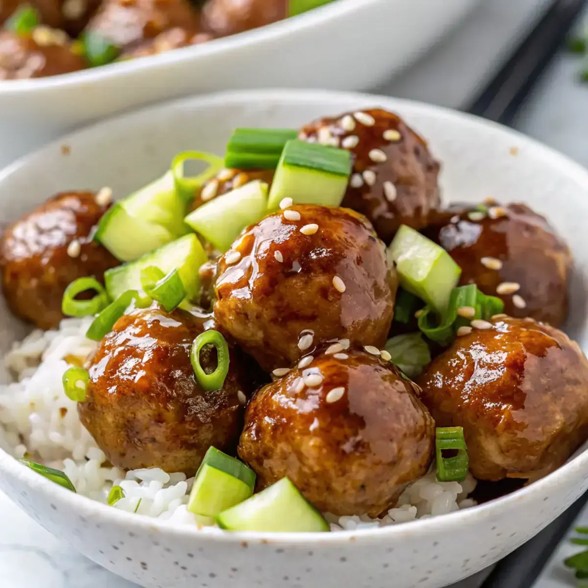 Easy Teriyaki Turkey Meatballs