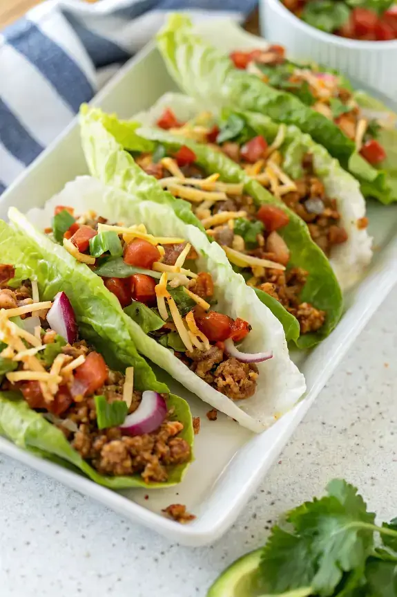 Easy Turkey Taco Lettuce Wraps image1