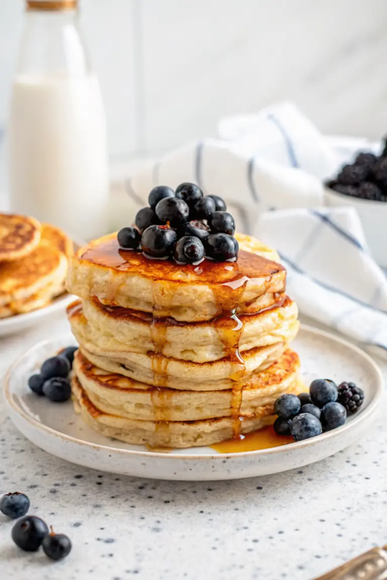Fluffy Cottage Cheese Pancakes image1