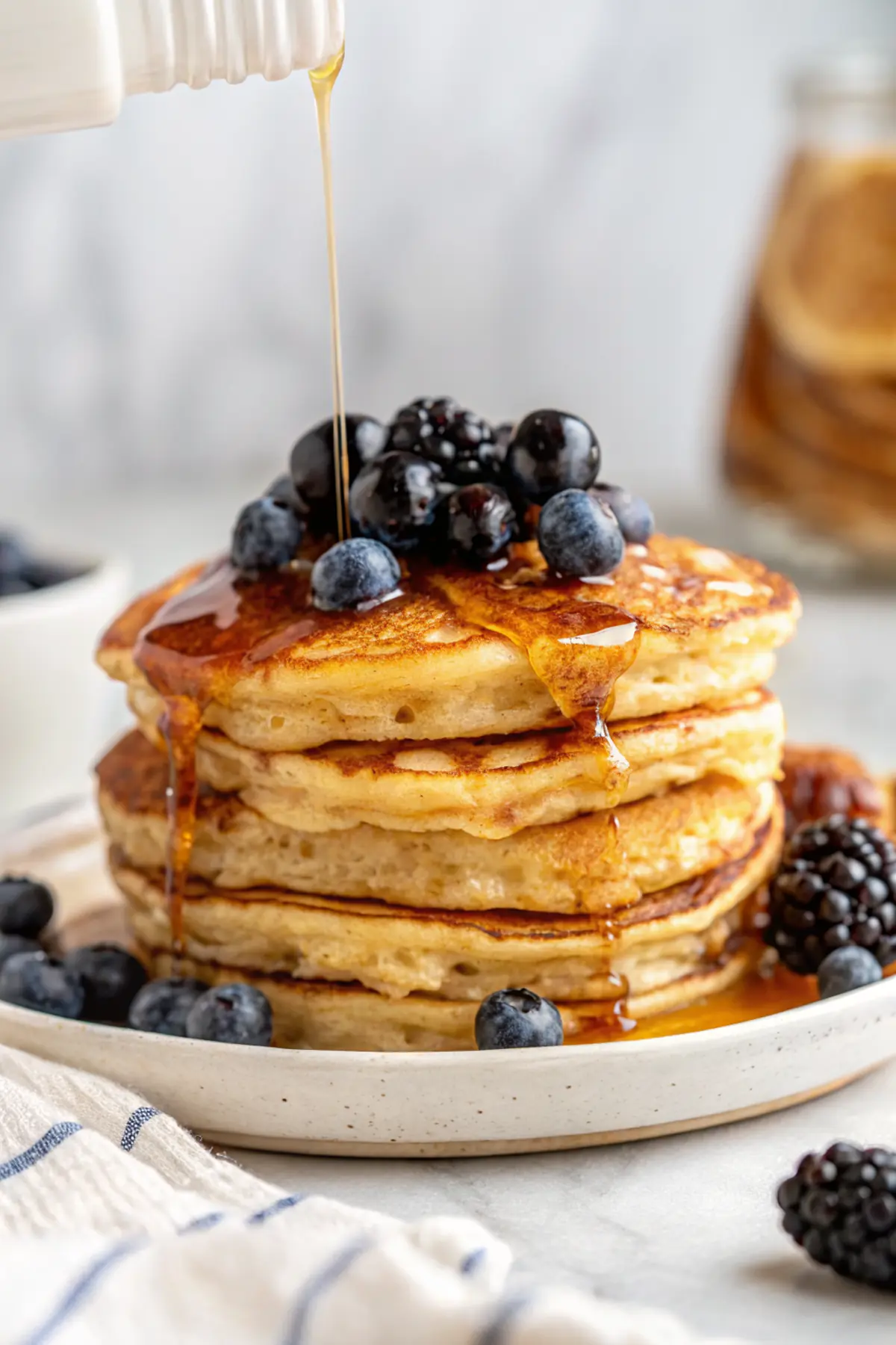 Fluffy Cottage Cheese Pancakes