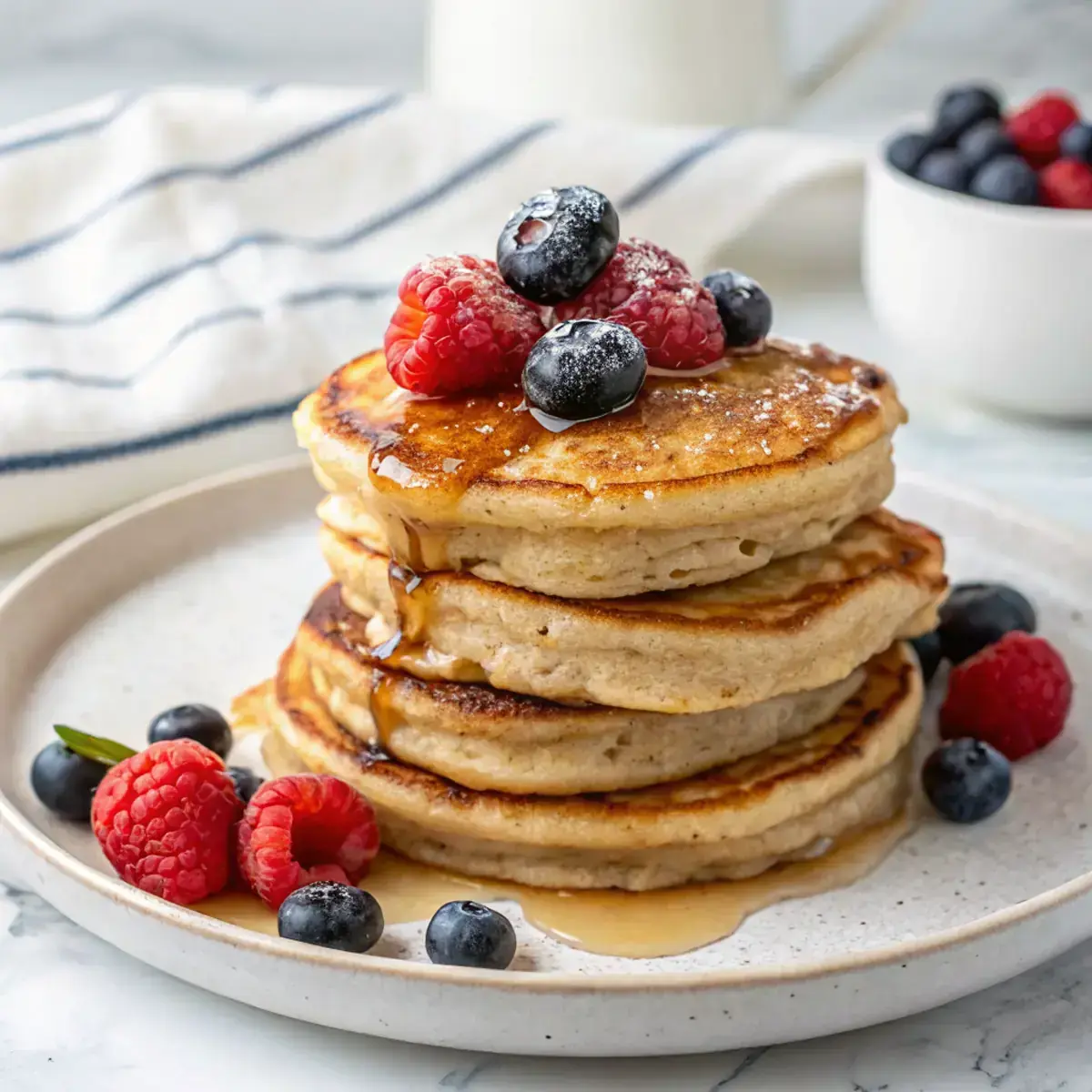 Fluffy Greek Yogurt Pancakes image1