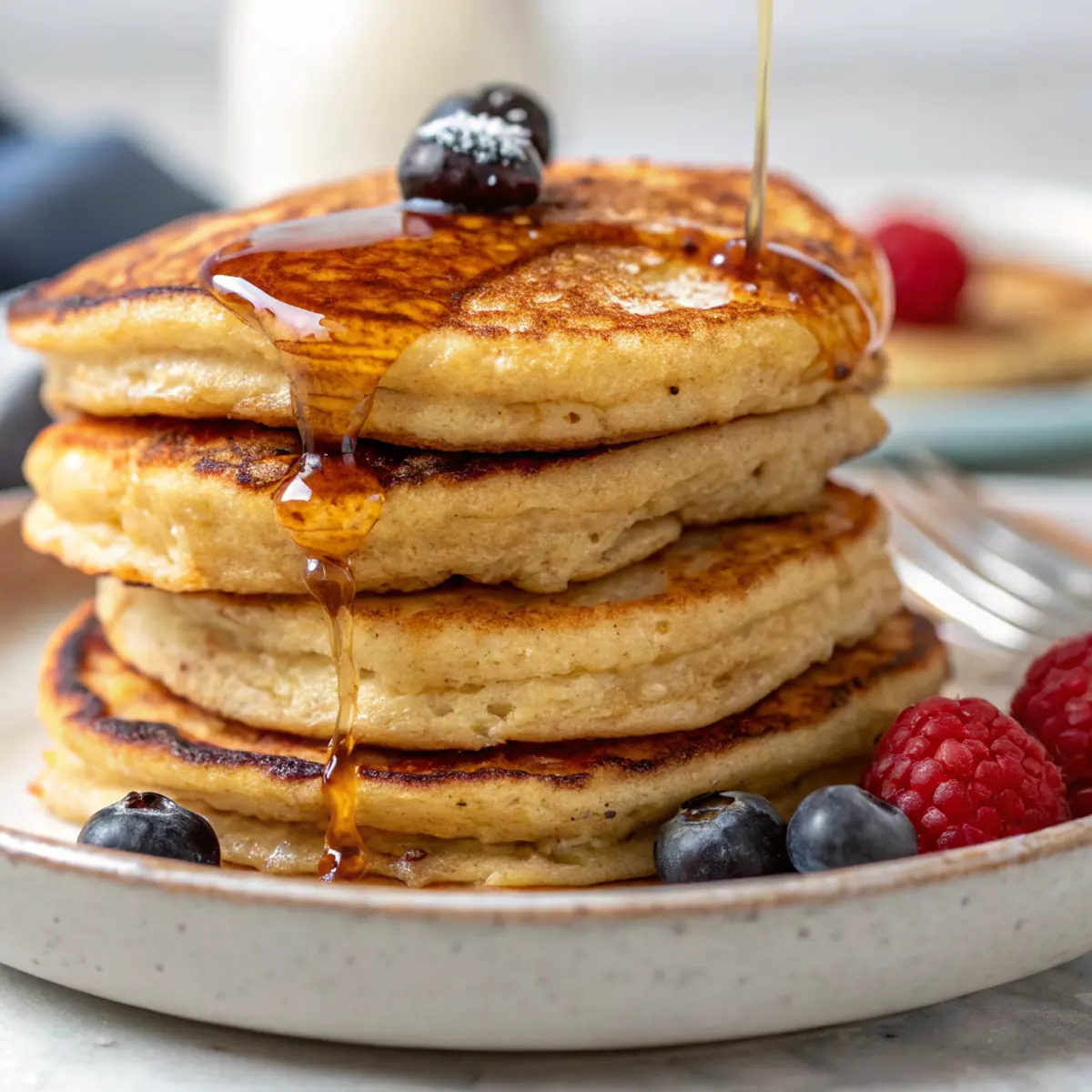 Fluffy Greek Yogurt Pancakes