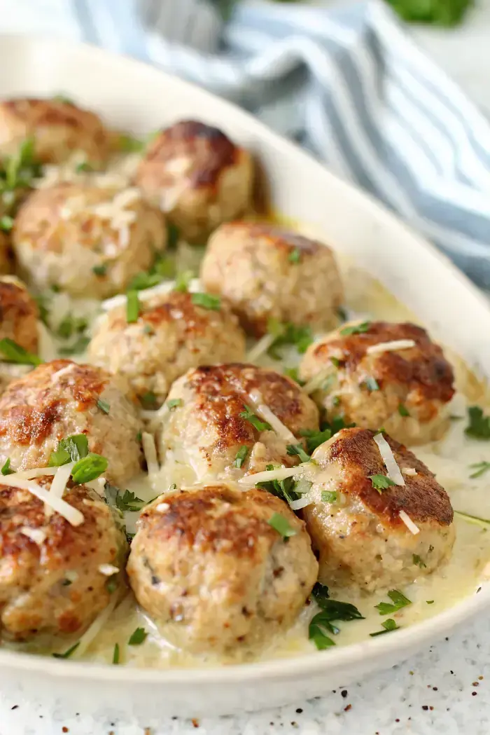 Garlic Parmesan Turkey Meatballs image1