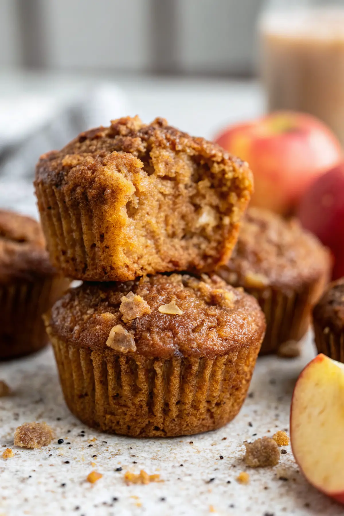Healthy Apple Cinnamon Muffins