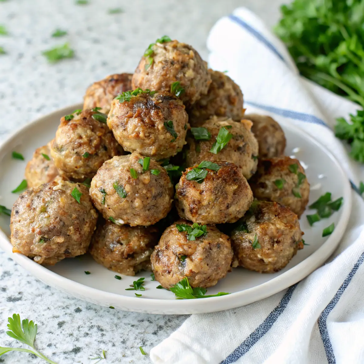 Healthy Baked Turkey Meatballs image1