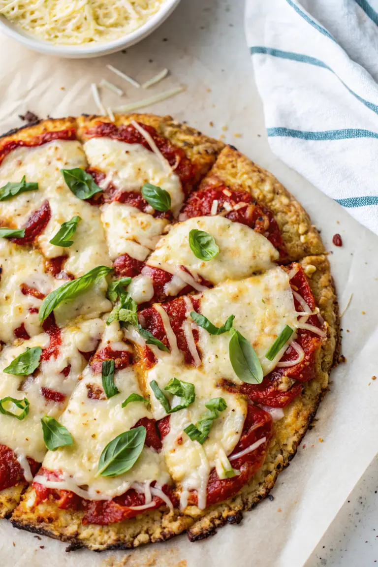 Healthy Cauliflower Crust Pizza Recipe image1