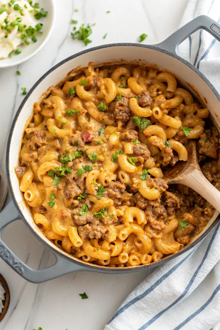 Healthy Hamburger Helper Skillet Meal image1